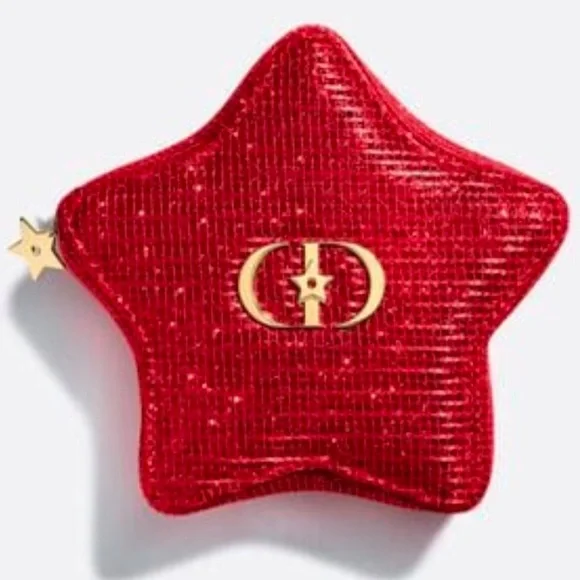 Dior Lunar New Year Red Star Makeup Bag Cosmetic Pouch Mini New Authentic - Picture 6 of 17
